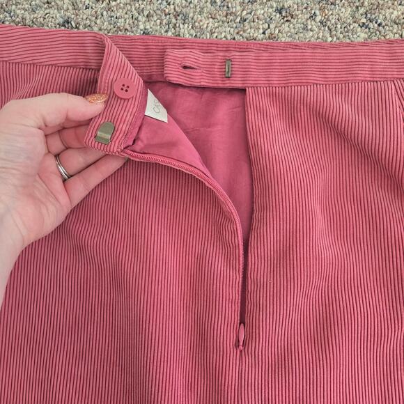 Casual Corner mauve corduroy midi skirt 14 - Picture 6 of 9